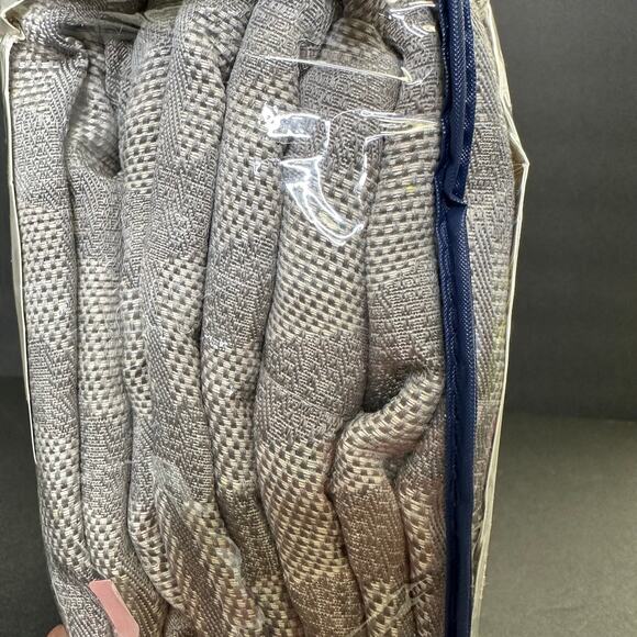 Sun Zero Room Darkening Window Curtain 50x84 Grey Cadiz 1 Grommet Panel - Picture 3 of 9